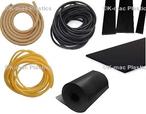Rubber Sheets, Rods, Tubing