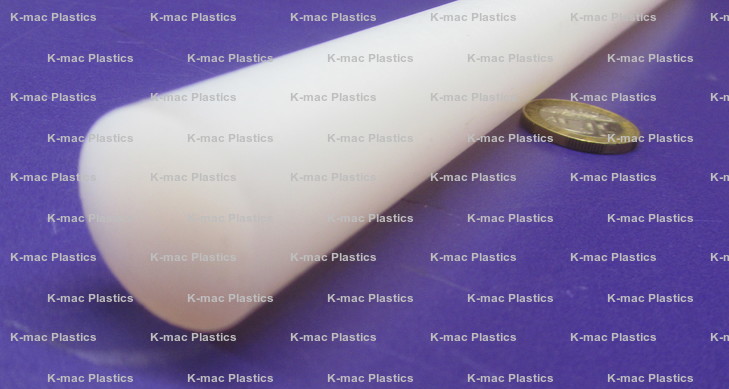 PVDF Kynar Plastic Rod, .250 to 9.000 Inch Diameter